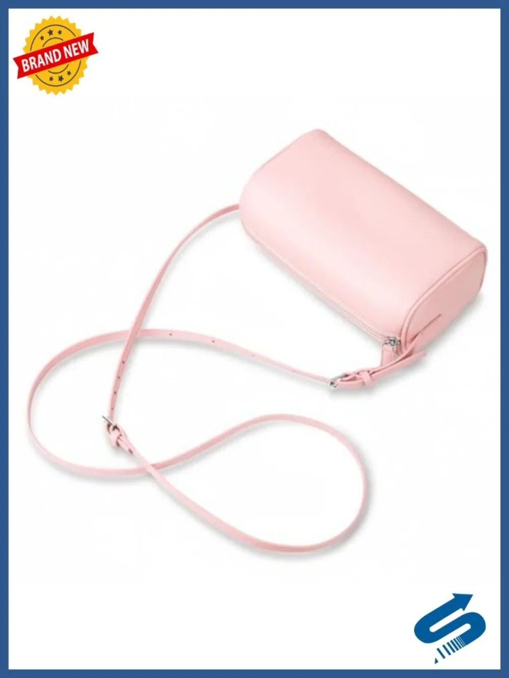 Vegan Leather Mini Hobo Crossbody Bag with Adjustable Strap